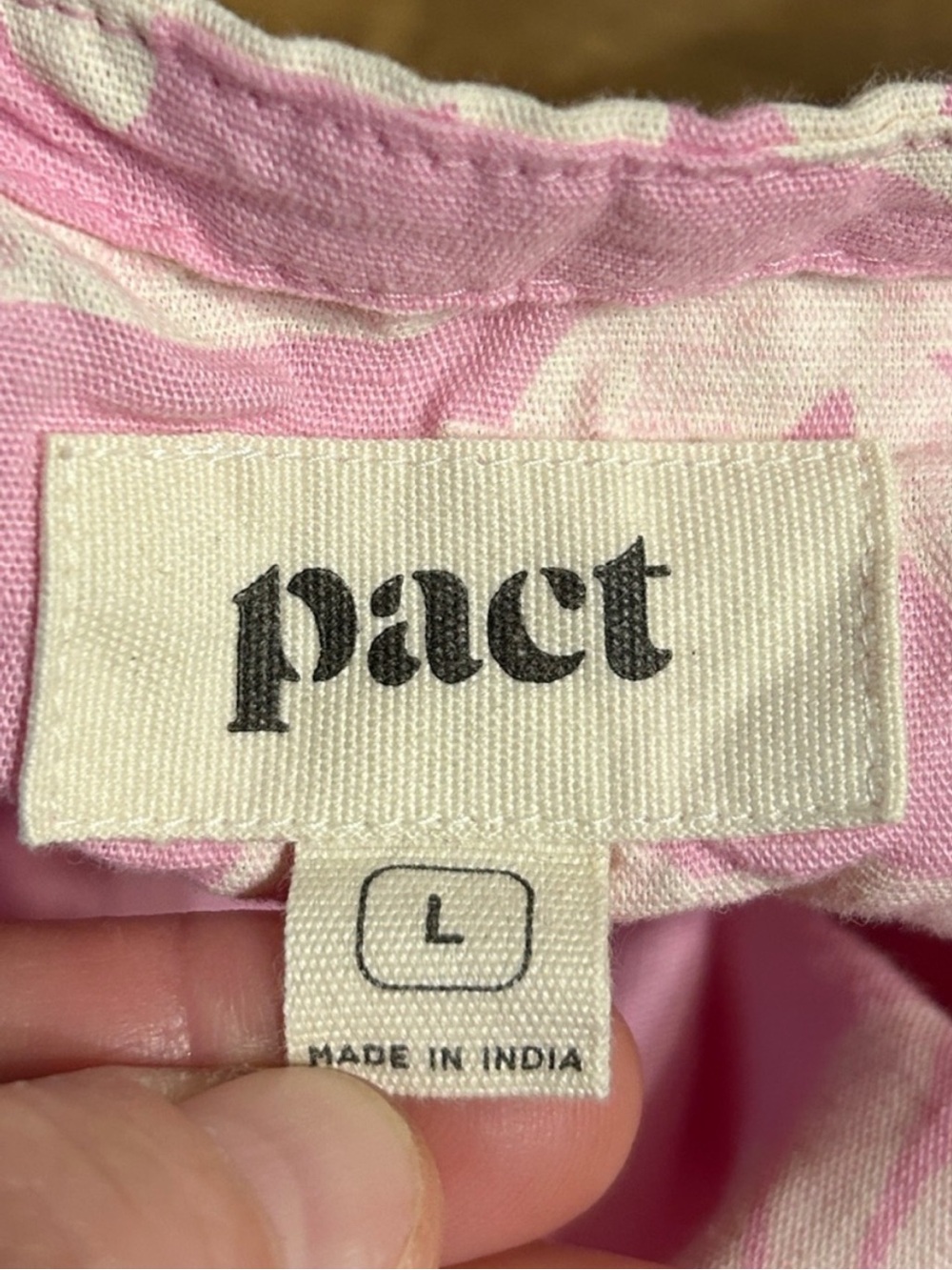 Pact Organic Cotton Linen Canopy 2 Pc Matching Set L Lilac Pink Floral Fairy
O - Picture 6 of 17